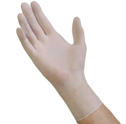 White Nitrile Powder Free Gloves